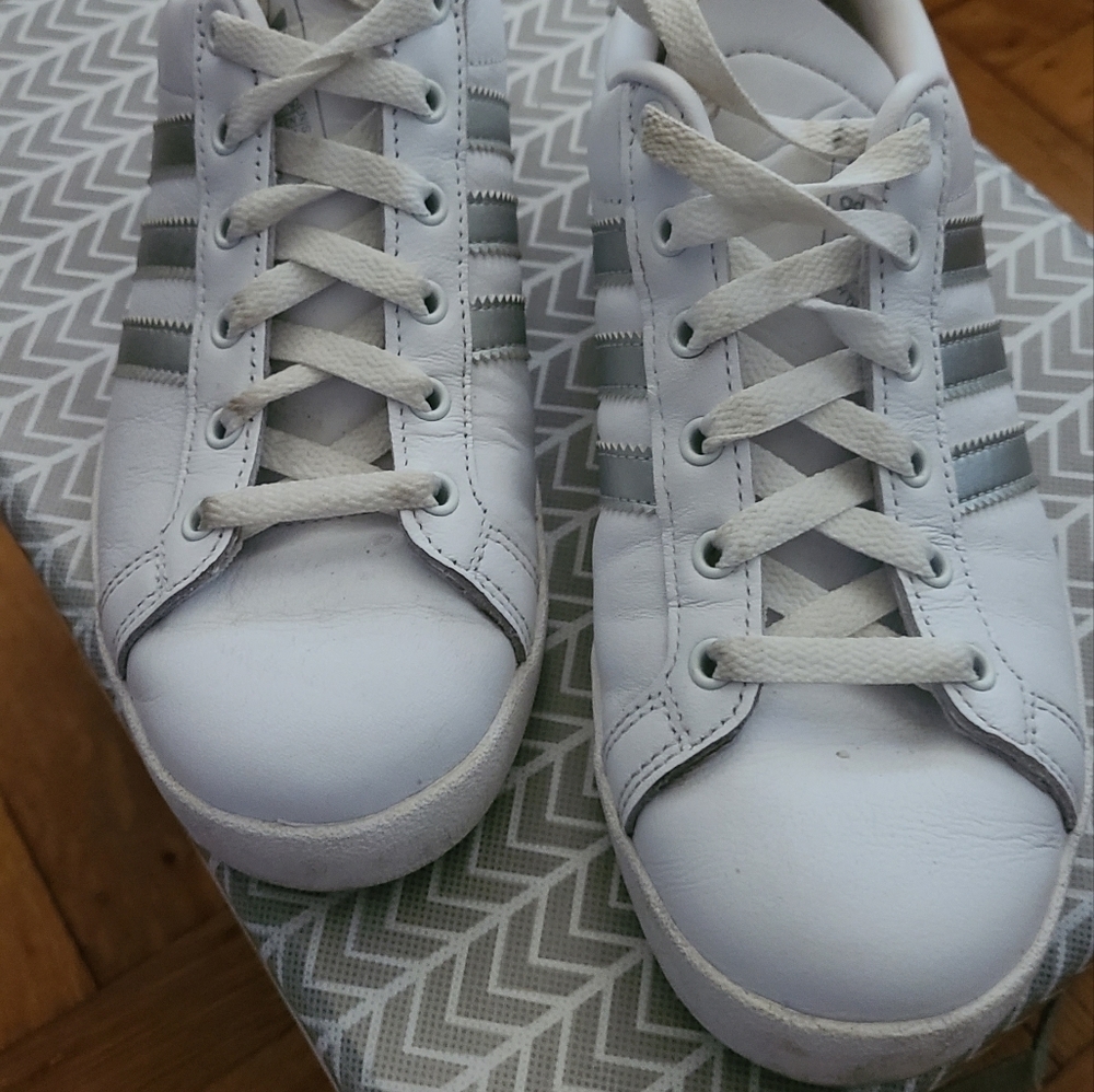 Adidas Grand Court All Leather Sneakers size 7 hp 21x🔥🔥🔥🔥 - Picture 5 of 11